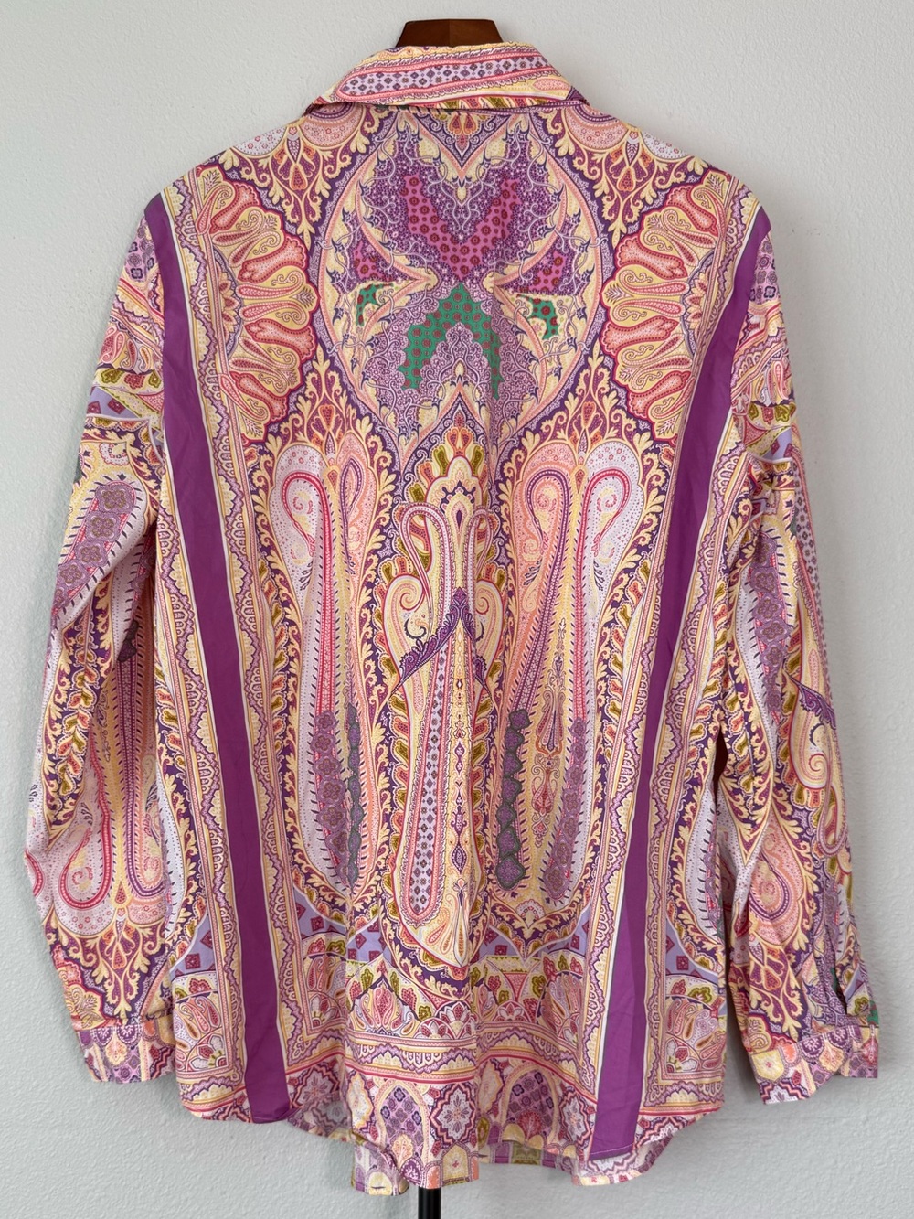 Etro Paisley Button Down Blouse Multicolor Made in Italy Women  IT 50 Size XL - Picture 11 of 13